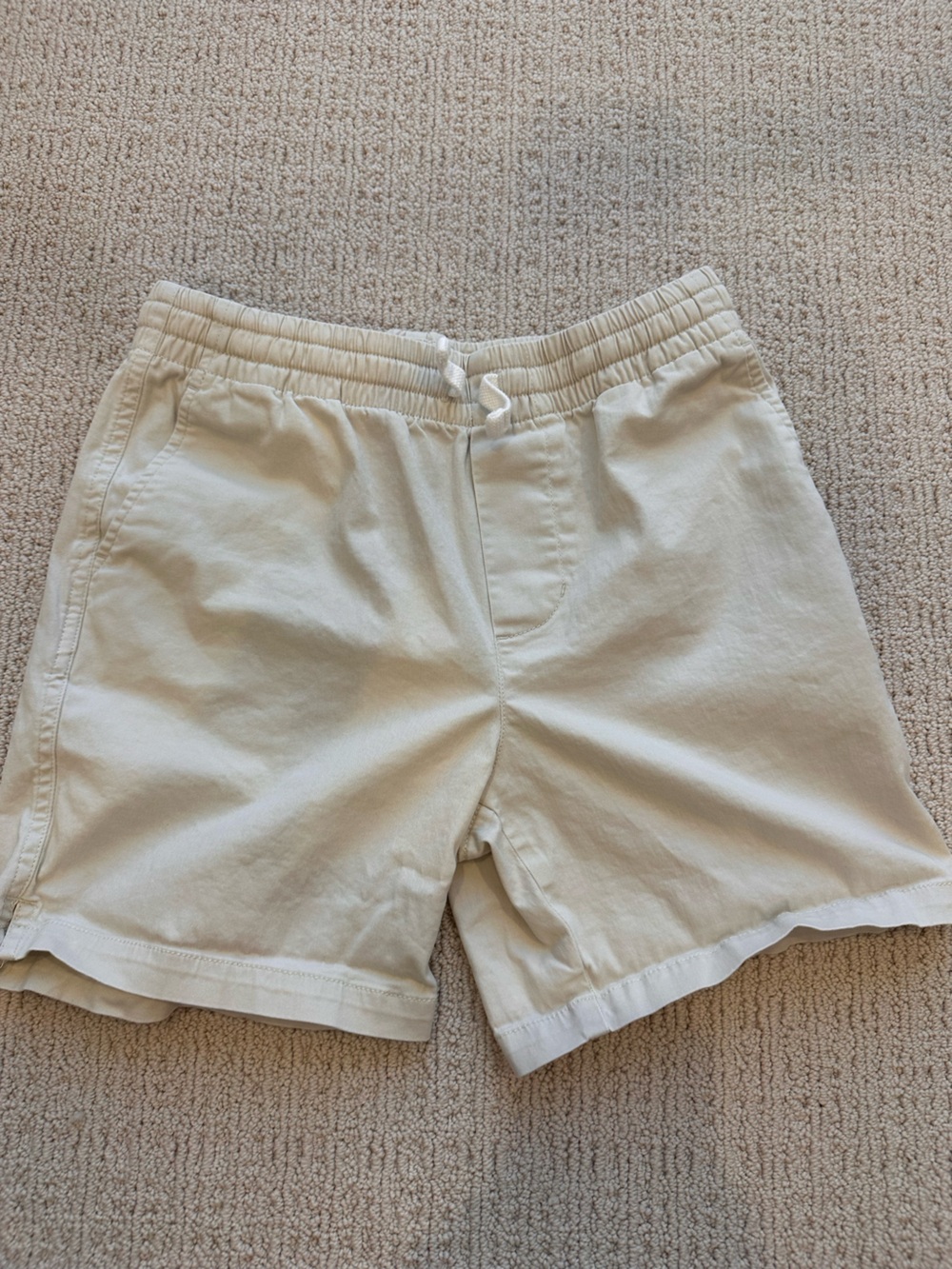 Boys Vineyard Vines Casual Drawstring Shorts in Cream